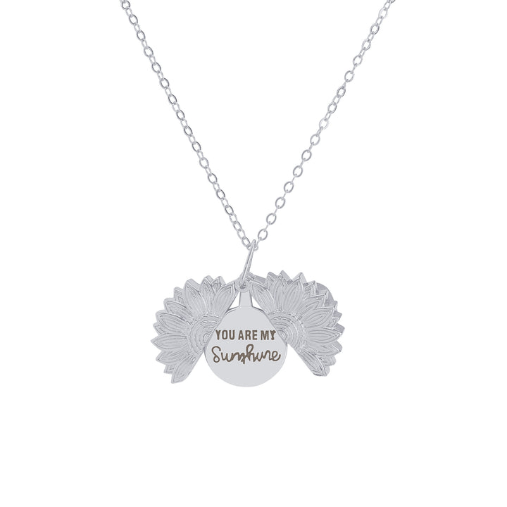 Zonnebloem ketting "You Are My Sunshine"