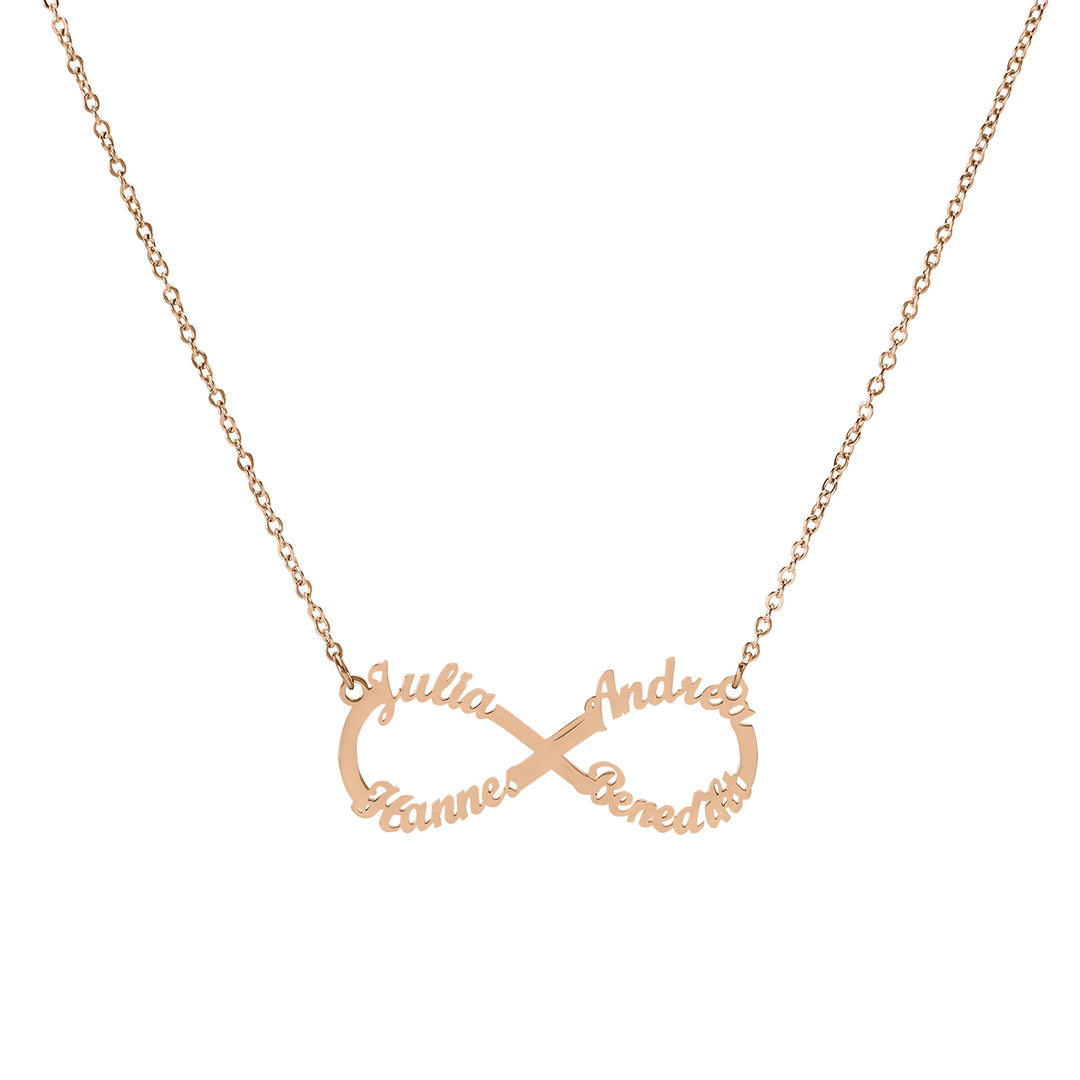 Infinity ketting met naam